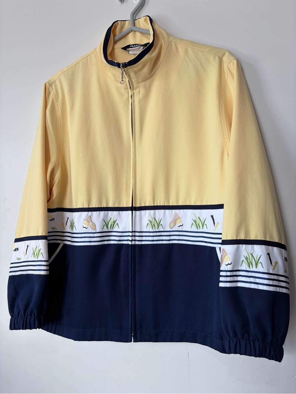 Alia petites golf themed lightweight coat